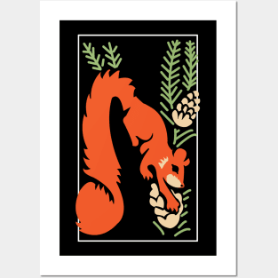 Colorful and Graphic Oriental Fox Shirt Posters and Art